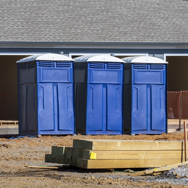 are there any restrictions on where i can place the porta potties during my rental period in Rochester OH